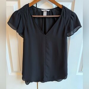 H&M Black V-Neck Blouse